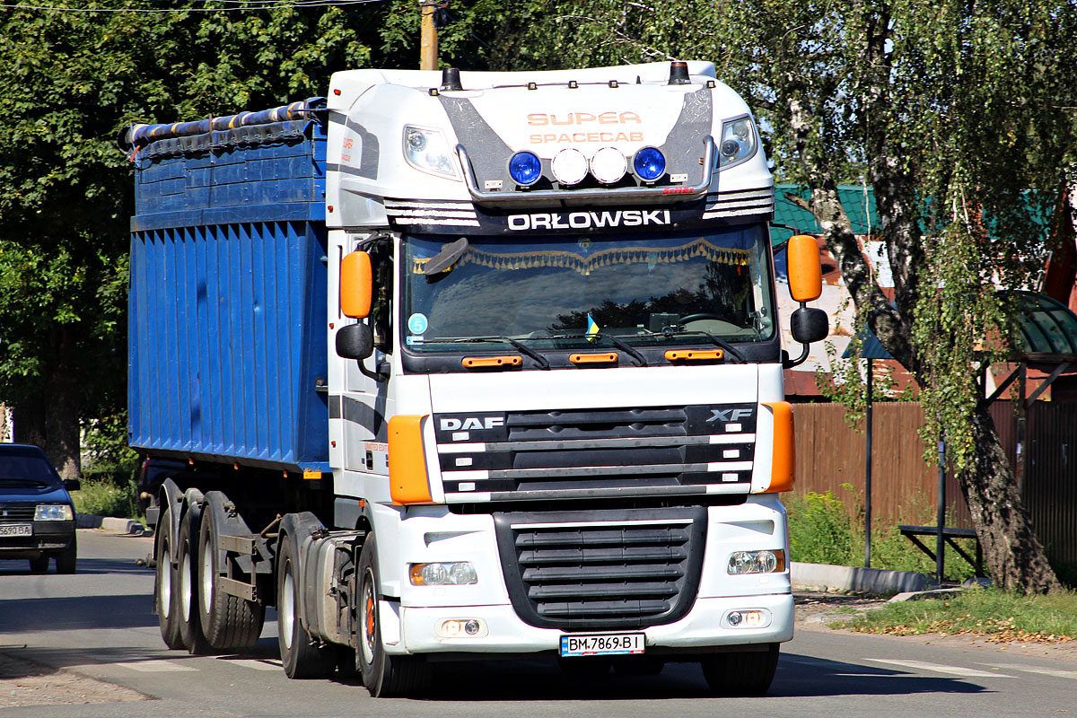 Сумская область, № ВМ 7869 ВІ — DAF XF105 FT