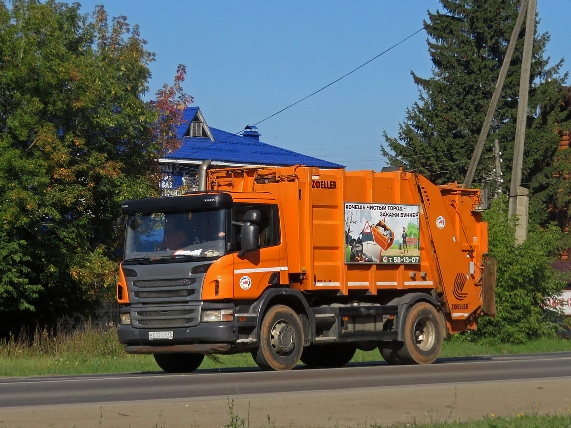 Кировская область, № В 002 ОУ 43 — Scania ('2011) P250