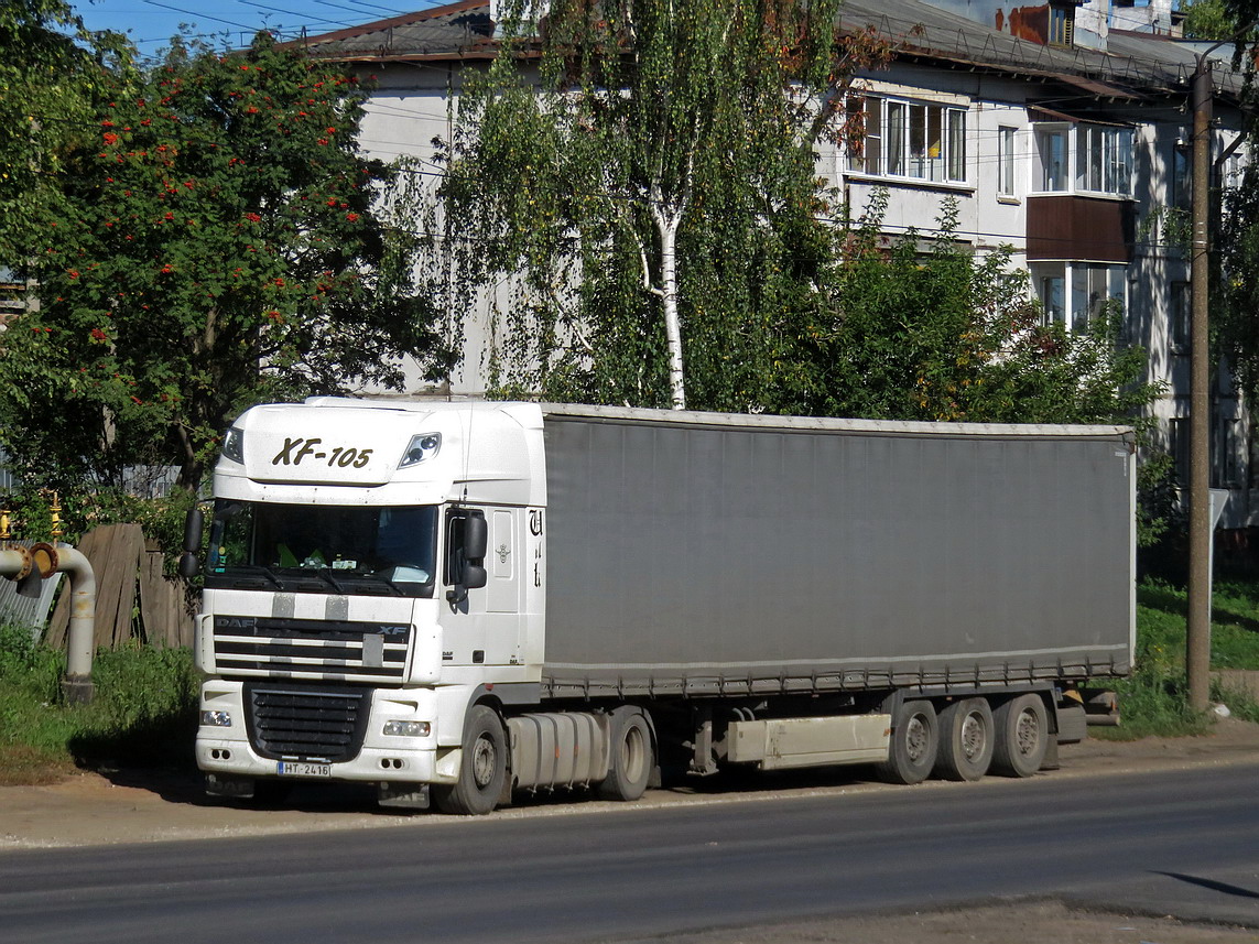 Латвия, № HT-2416 — DAF XF105 FT