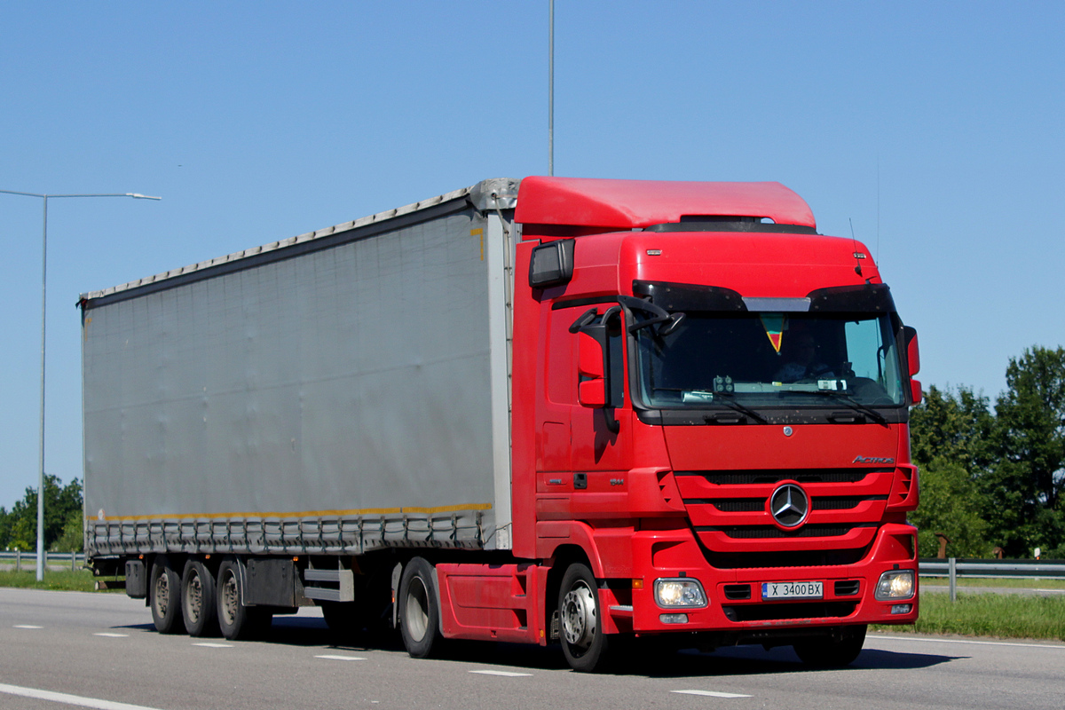 Болгария, № X 3400 BX — Mercedes-Benz Actros ('2009) 1844