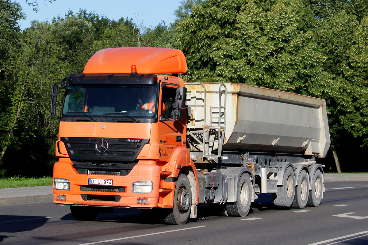 Литва, № DTU 974 — Mercedes-Benz Axor 1840