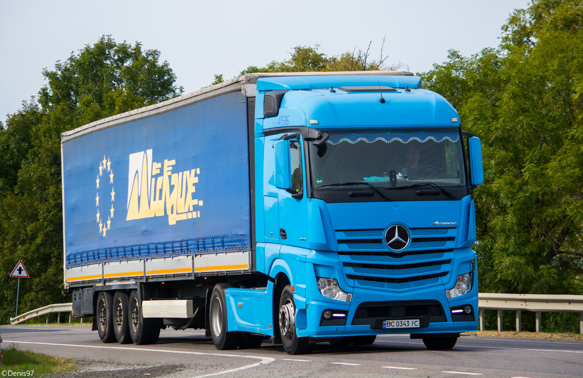 Львовская область, № ВС 0343 ІС — Mercedes-Benz Actros ('2011) 1840