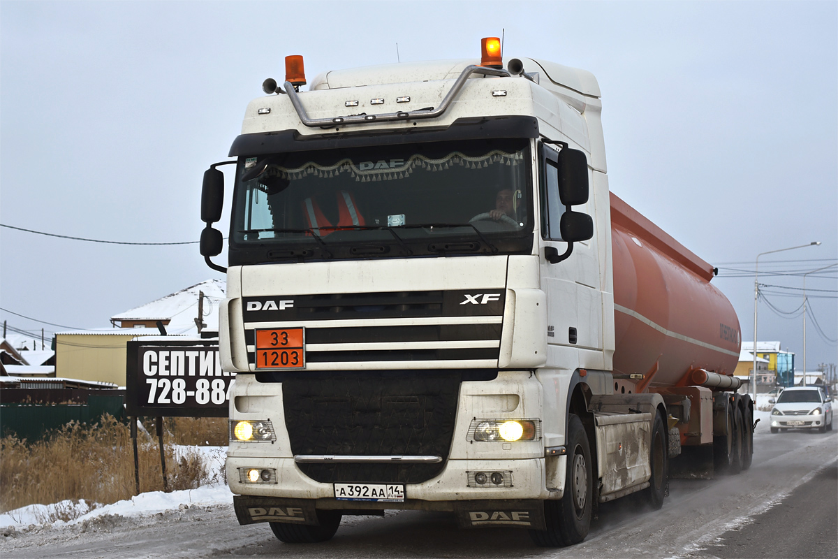 Саха (Якутия), № А 392 АА 14 — DAF XF105 FT