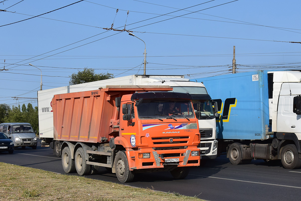 Волгоградская область, № В 892 РС 134 — КамАЗ-6520-43