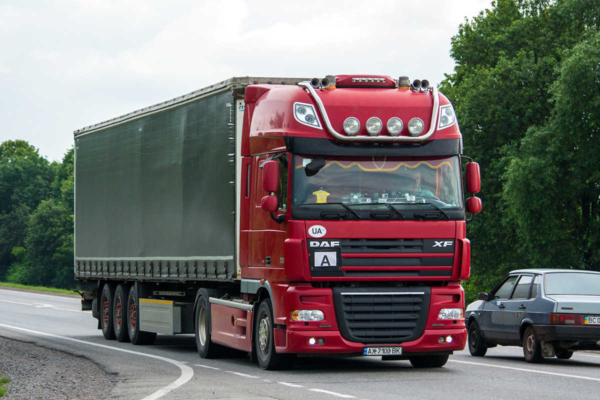 Харьковская область, № АХ 7100 ВК — DAF XF105 FT