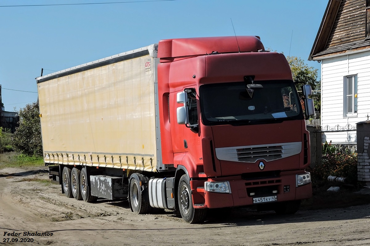 Курганская область, № А 451 КУ 45 — Renault Premium ('2006)