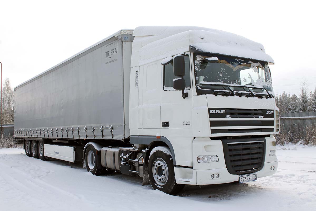 Удмуртия, № А 766 УС 18 — DAF XF105 FT