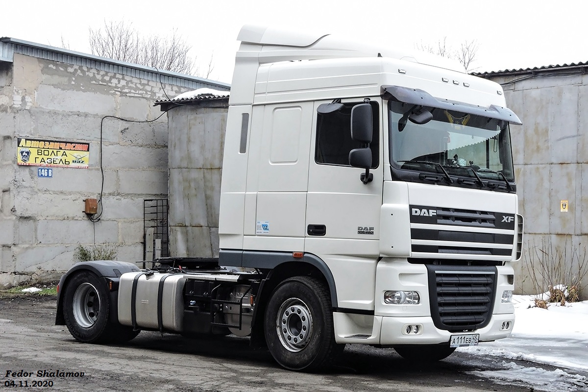 Курганская область, № А 111 ЕВ 45 — DAF XF105 FT