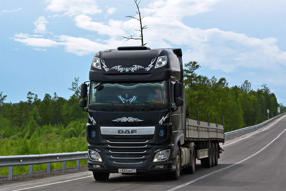 Тульская область, № Т 834 НМ 71 — DAF XF Euro6 FT