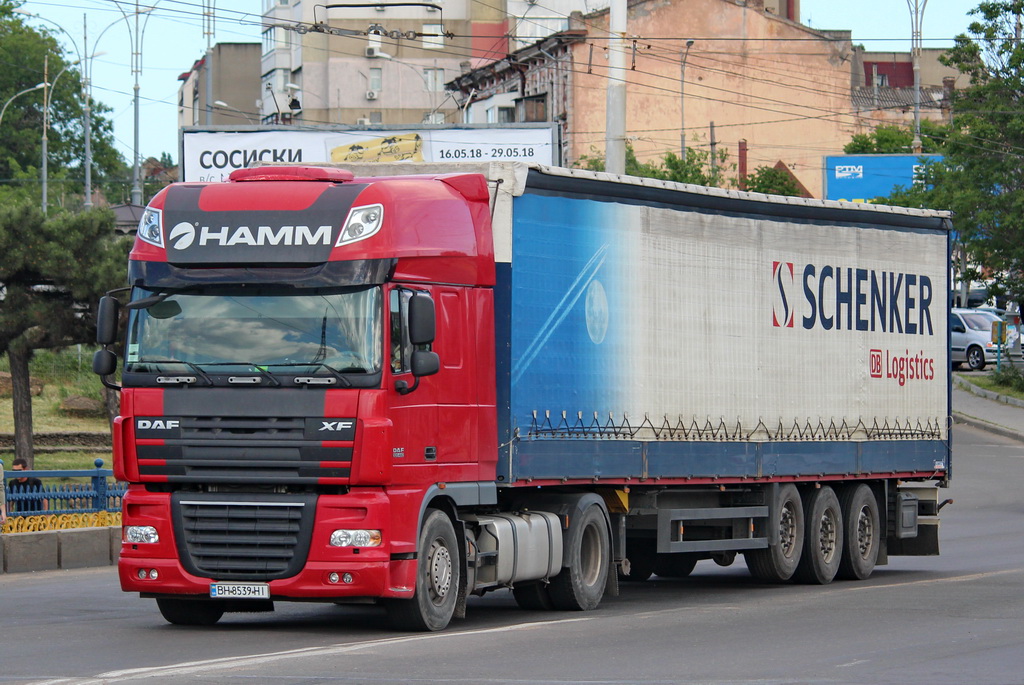 Одесская область, № ВН 8539 НІ — DAF XF105 FT