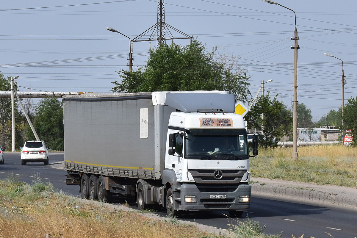 Волгоградская область, № С 380 УО 34 — Mercedes-Benz Axor 1843 [Z9M]