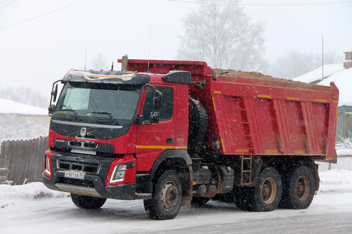 Вологодская область, № Е 401 ХВ 35 — Volvo ('2013) FMX.420 [X9P]