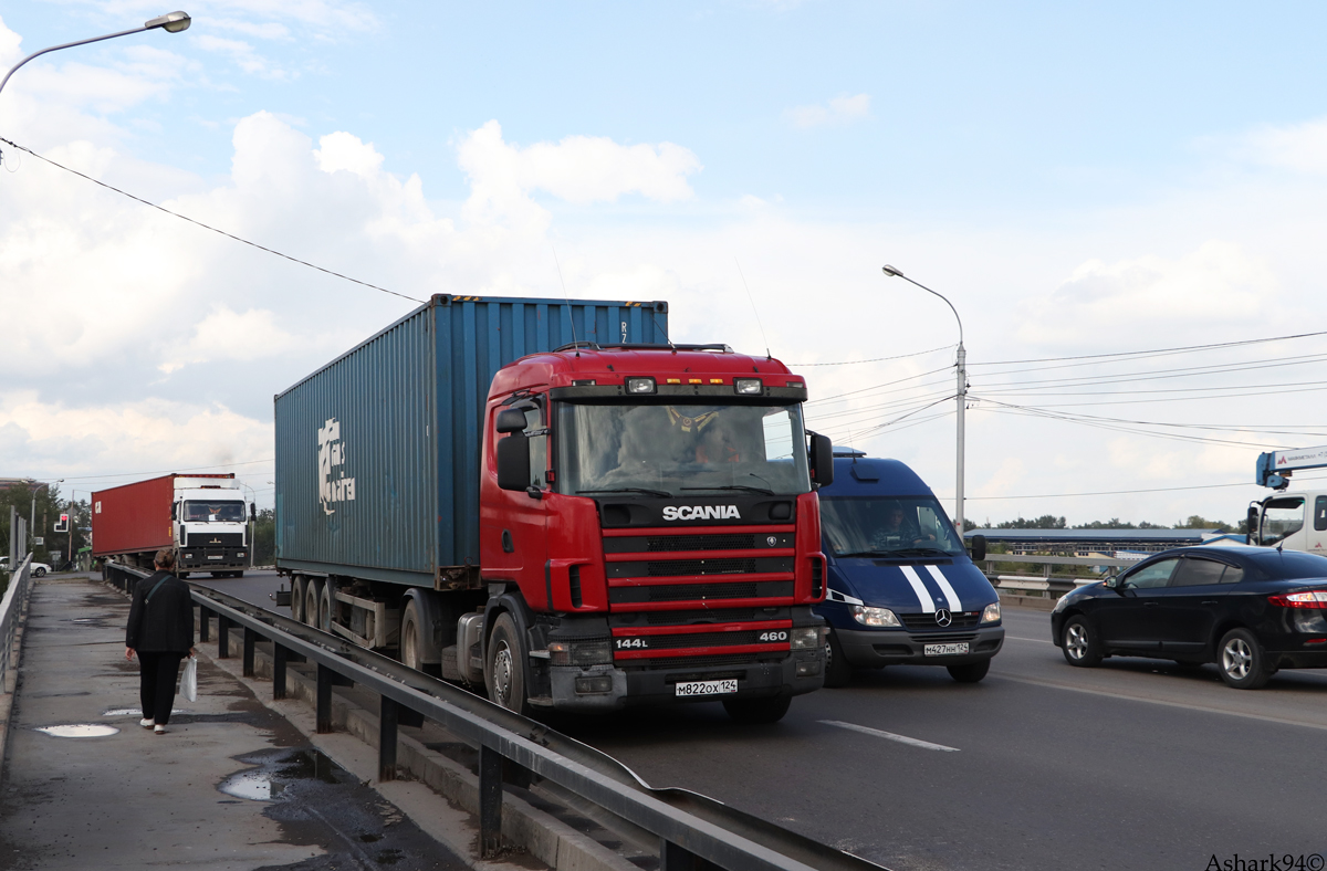 Красноярский край, № М 822 ОХ 124 — Scania ('1996) R144L