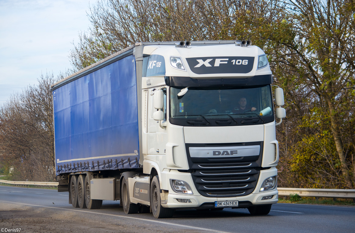 Ровненская область, № ВК 4341 ЕХ — DAF XF Euro6 FT