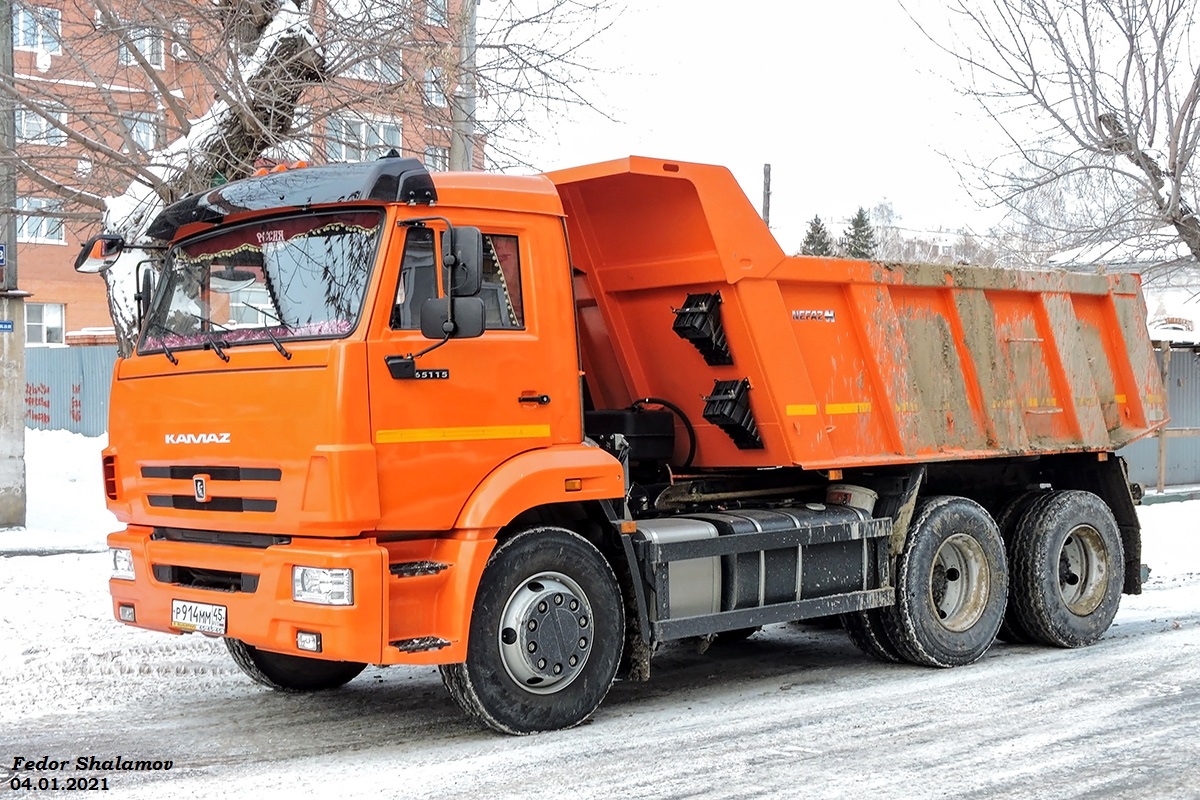 Курганская область, № Р 914 ММ 45 — КамАЗ-65115-50