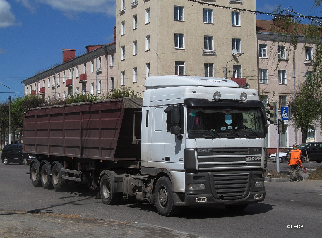 Витебская область, № АК 7673-2 — DAF XF105 FT