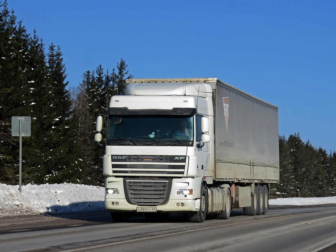 Ставропольский край, № В 883 РУ 26 — DAF XF105 FT