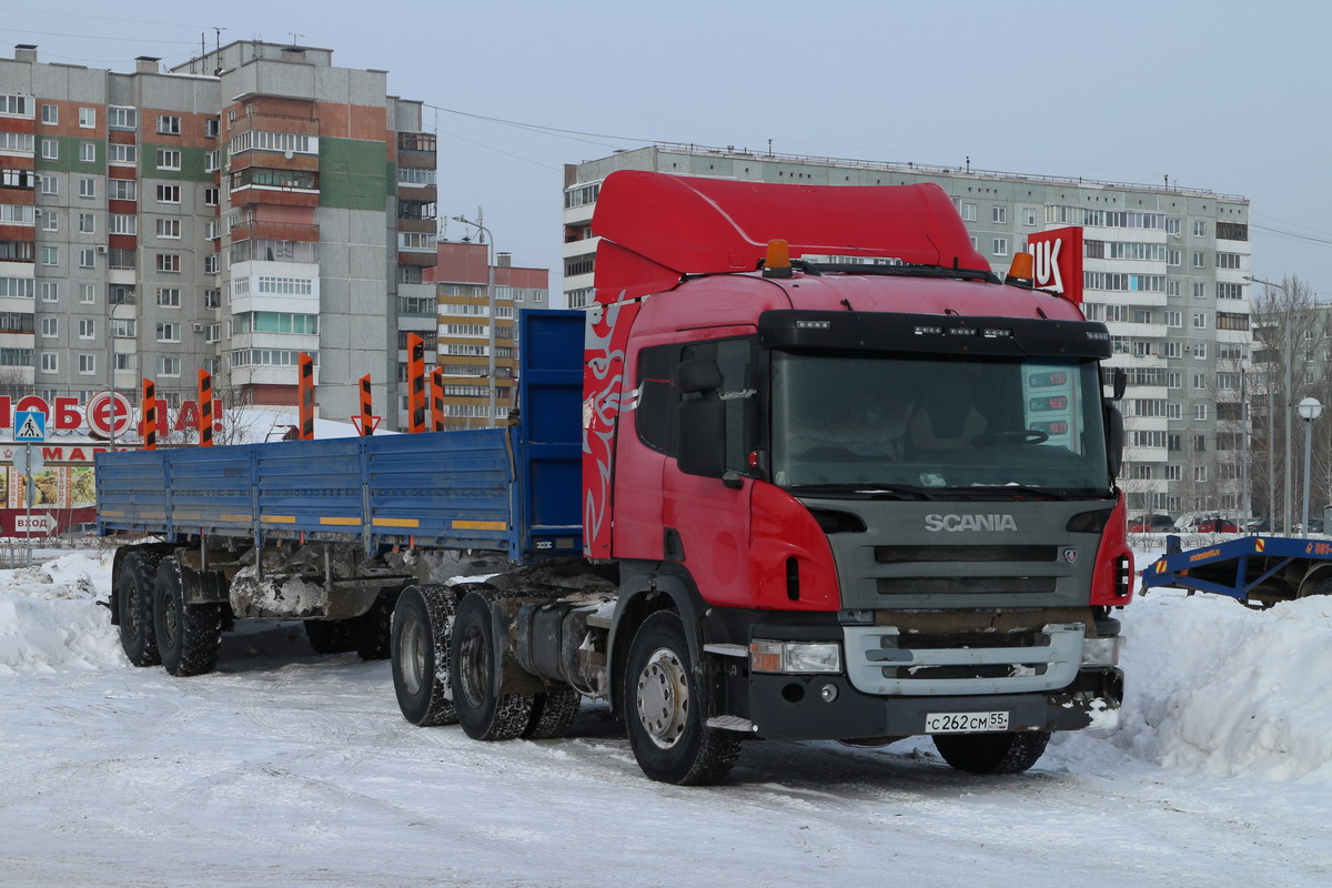 Омская область, № С 262 СМ 55 — Scania ('2004) P380