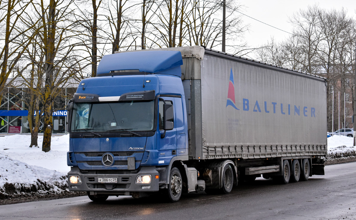 Архангельская область, № К 386 ТС 29 — Mercedes-Benz Actros ('2009) 1844