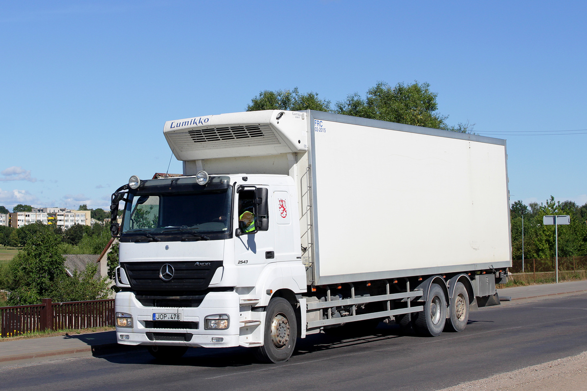 Литва, № JOP 478 — Mercedes-Benz Axor 2543