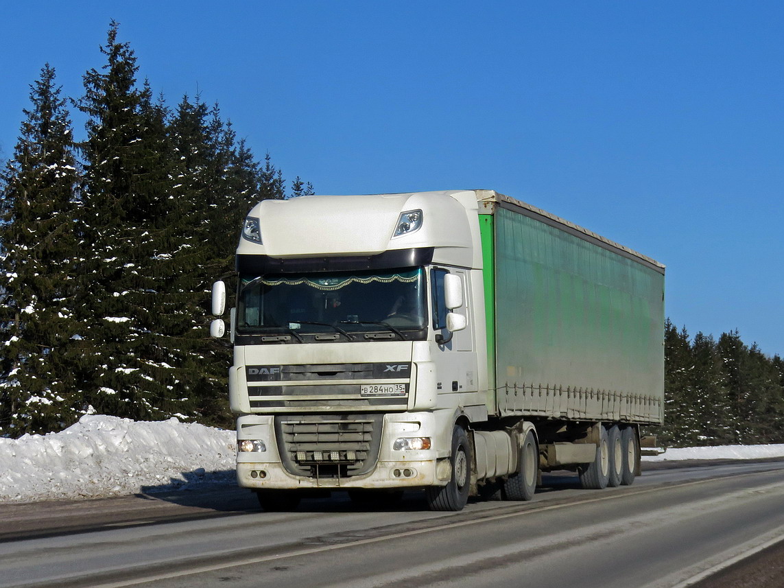 Вологодская область, № В 284 НО 35 — DAF XF105 FT