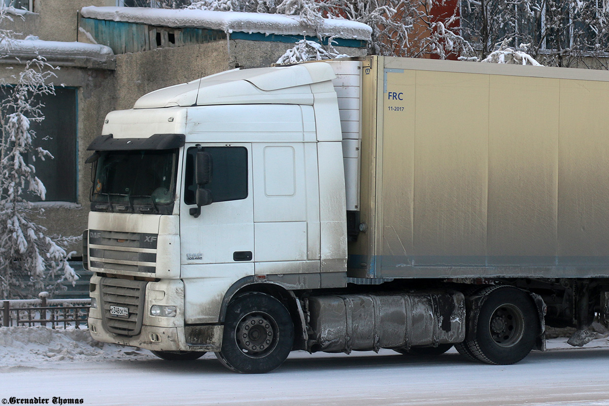 Костромская область, № О 348 ОК 44 — DAF XF105 FT