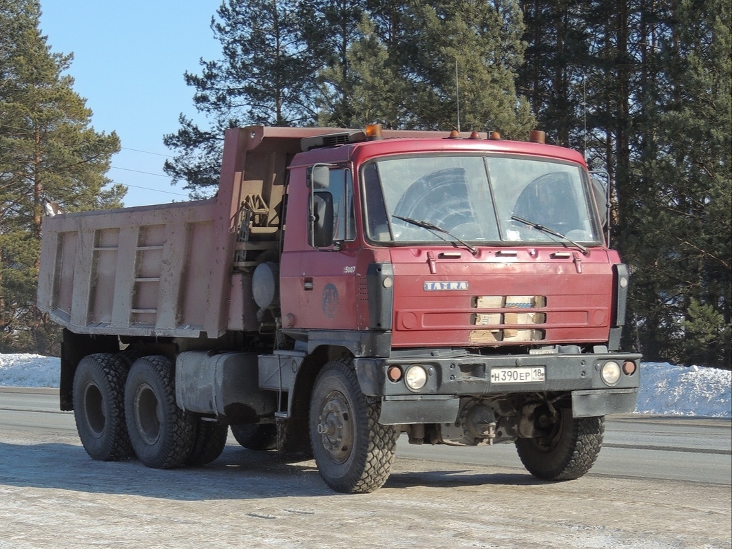 Удмуртия, № Н 390 ЕР 18 — Tatra 815-21AS01