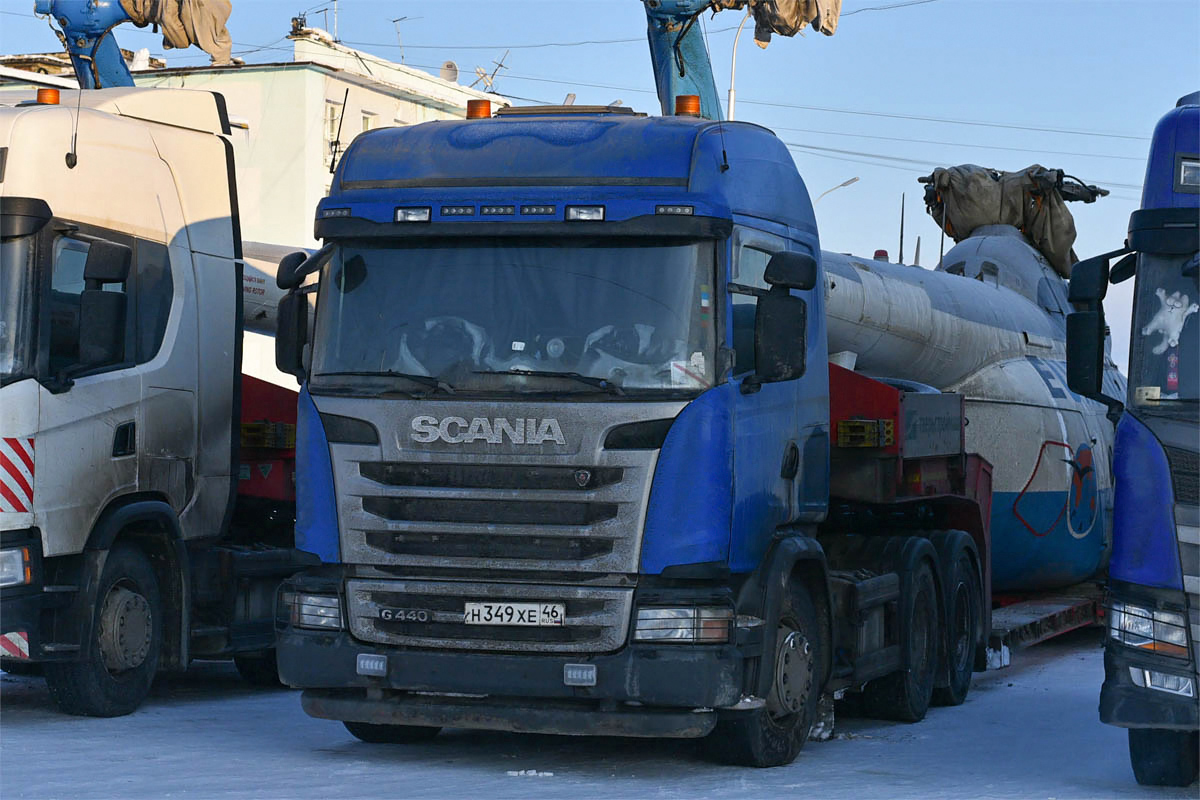 Курская область, № Н 349 ХЕ 46 — Scania ('2013) G440