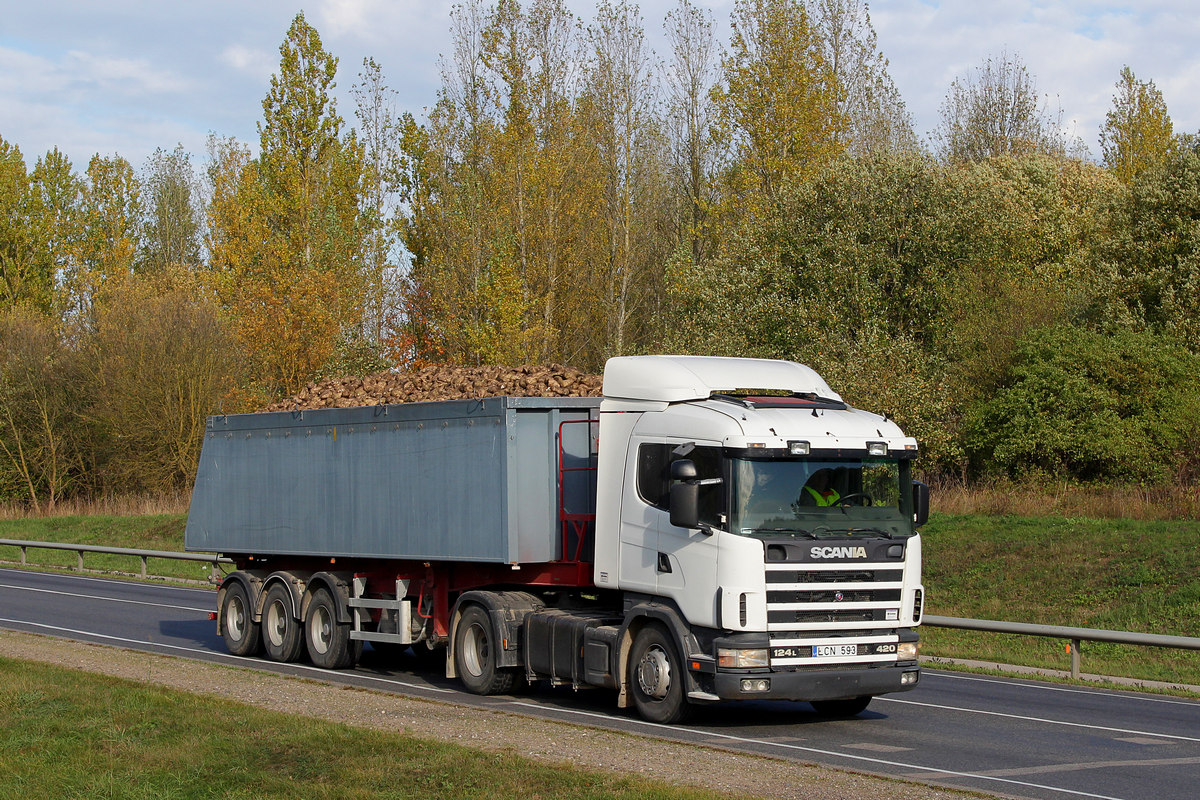 Литва, № LCN 593 — Scania ('1996) R124L