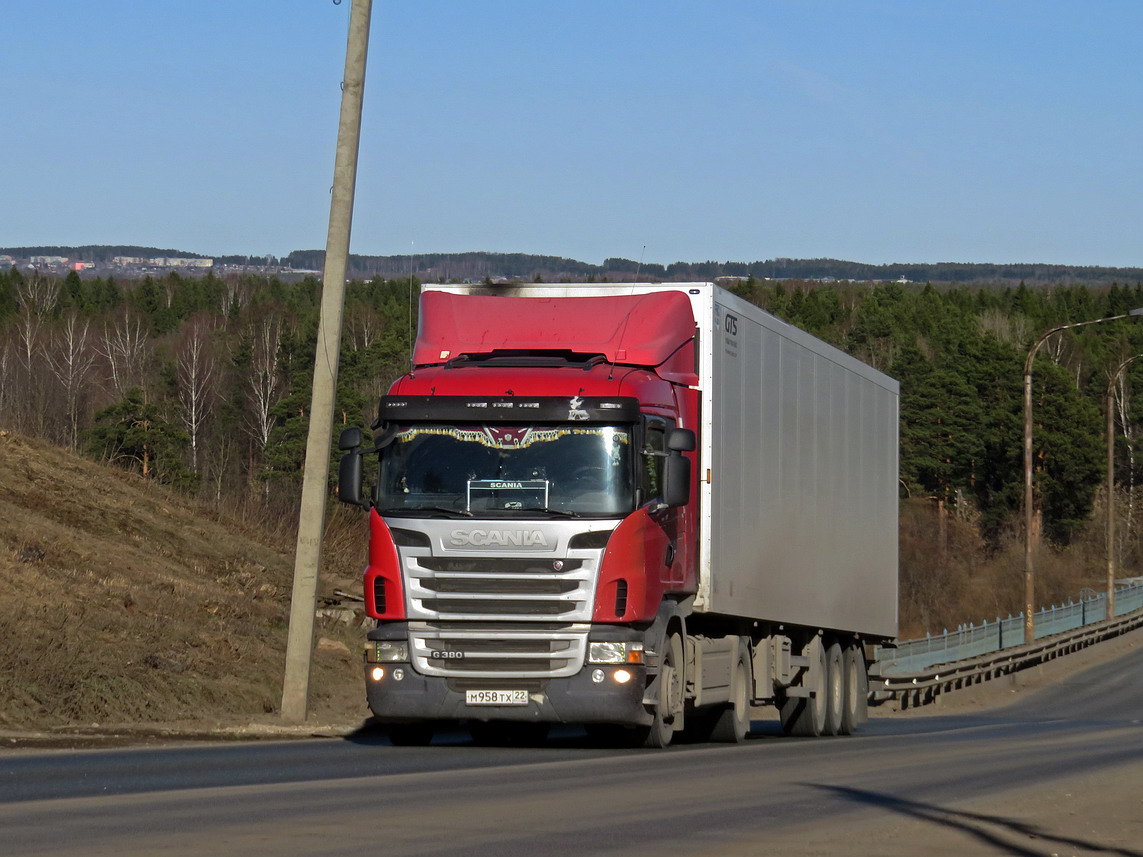 Алтайский край, № М 958 ТХ 22 — Scania ('2009) G380