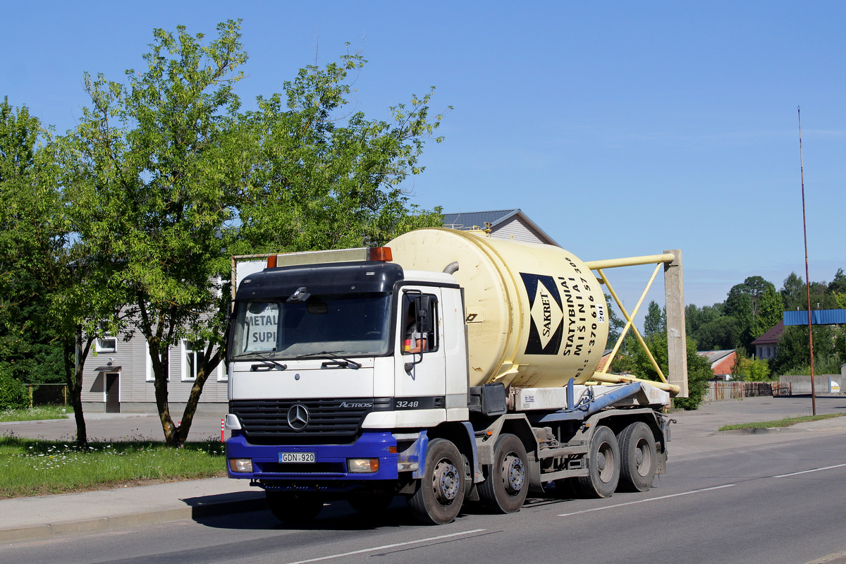 Литва, № GDN 920 — Mercedes-Benz Actros ('1997)