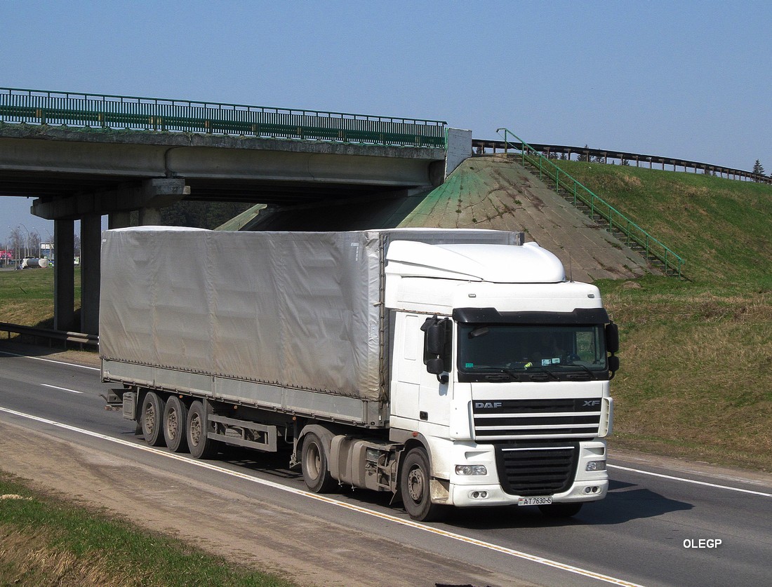 Минская область, № АТ 7630-5 — DAF XF105 FT