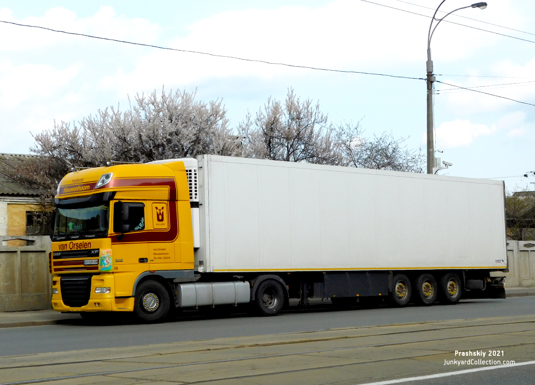 Киев, № АА 9284 ХМ — DAF XF105 FT