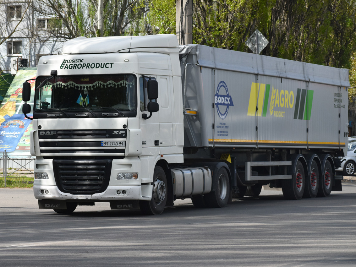 Херсонская область, № BT 2740 BI — DAF XF105 FT