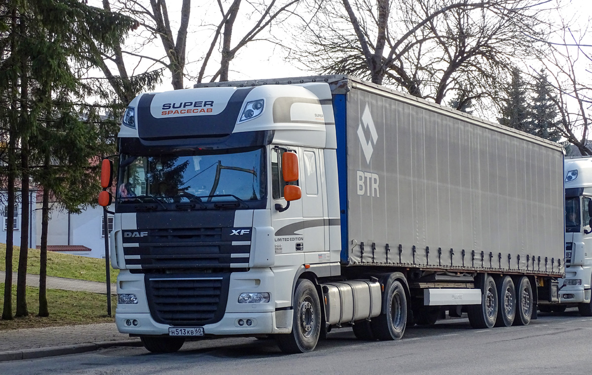 Псковская область, № Н 513 КВ 60 — DAF XF105 FT