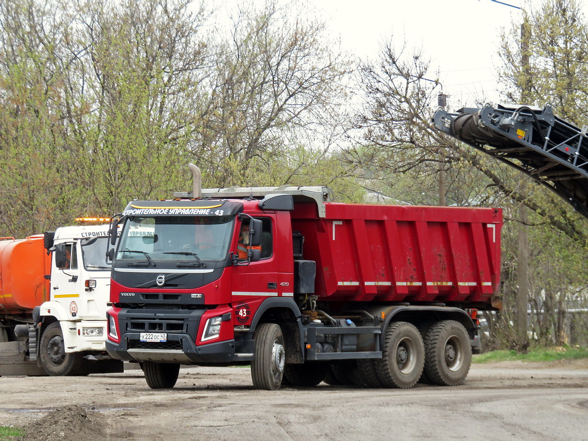 Кировская область, № Х 222 ОС 43 — Volvo ('2013) FMX.420 [X9P]