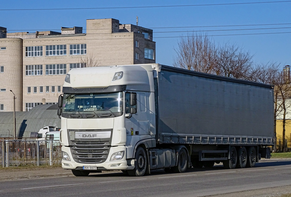 Латвия, № KH-9977 — DAF XF Euro6 FT