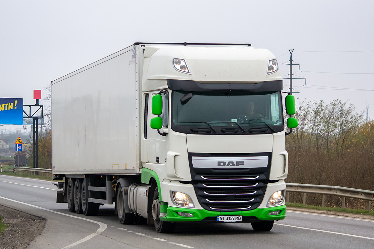 Киевская область, № АІ 3159 МВ — DAF XF Euro6 FT