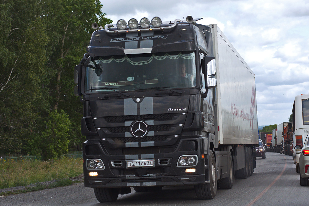 Тюменская область, № Т 211 СА 72 — Mercedes-Benz Actros ('2009) 1846; Mercedes-Benz Actros ('2009) "Black Liner" & "White Liner" (Кемеровская область)