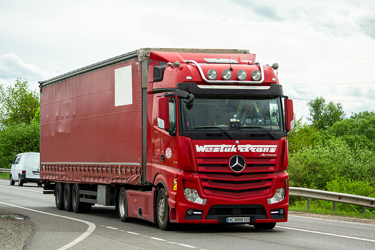 Львовская область, № НС 8888 ОО — Mercedes-Benz Actros ('2011) 1845