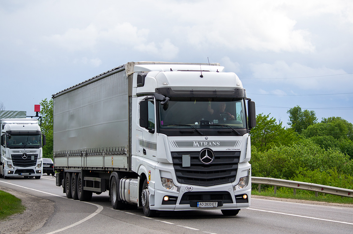 Закарпатская область, № АО 2833 ЕТ — Mercedes-Benz Actros ('2011) 1845