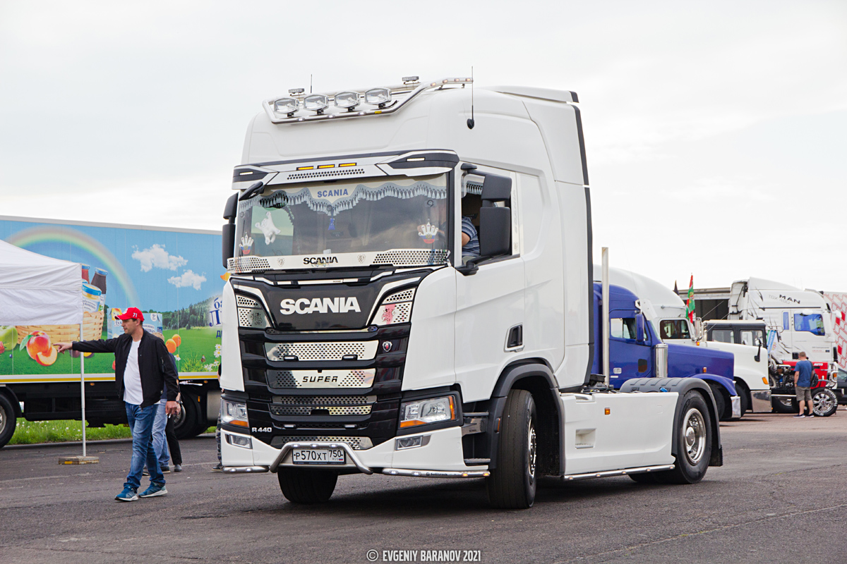 Московская область, № Р 570 ХТ 750 — Scania ('2016) R440; Московская область — Фестиваль Truckfest 2021 — май