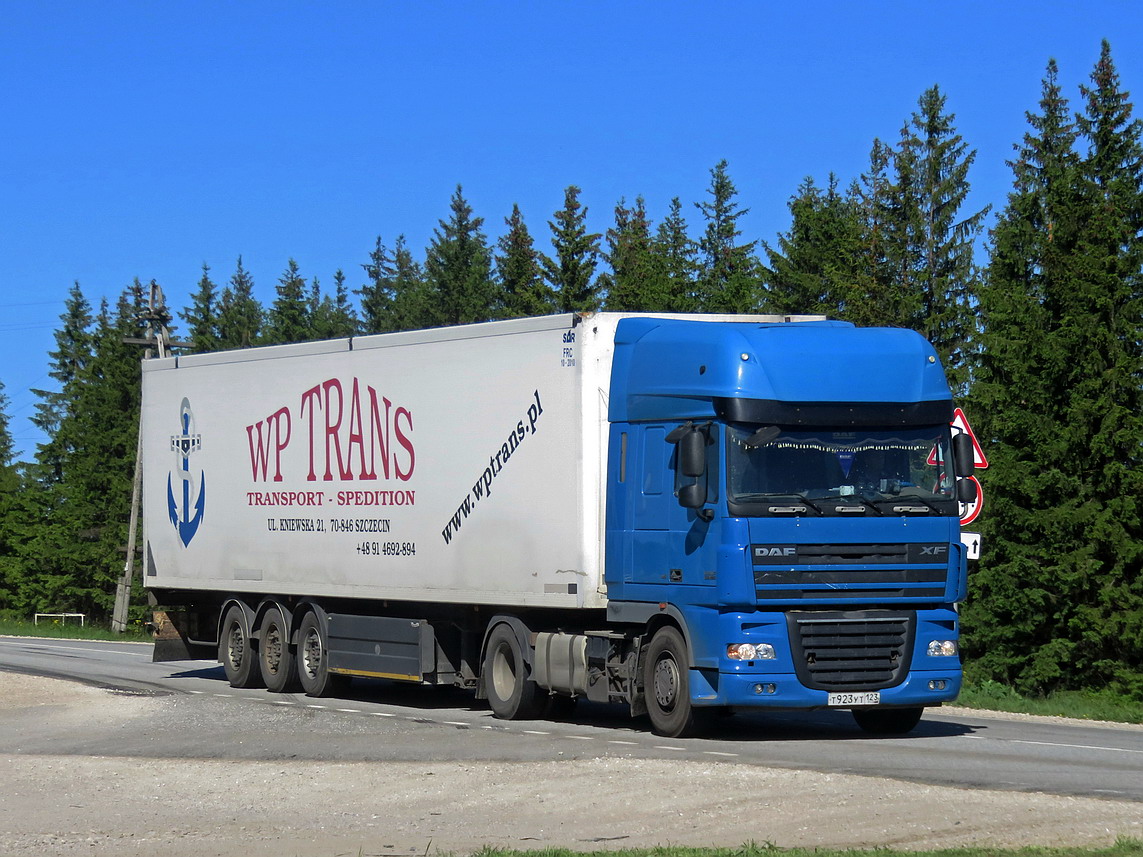 Краснодарский край, № Т 923 УТ 123 — DAF XF105 FT