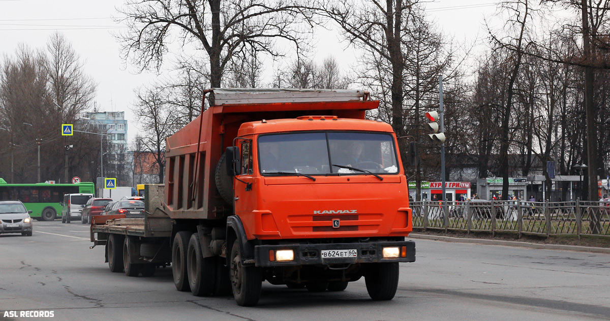 Псковская область, № В 624 ЕТ 60 — КамАЗ-65115 (общая модель)