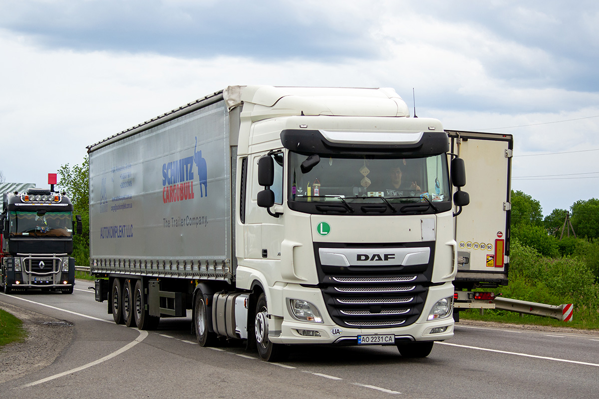 Закарпатская область, № АО 2231 СА — DAF XF Euro6 FT