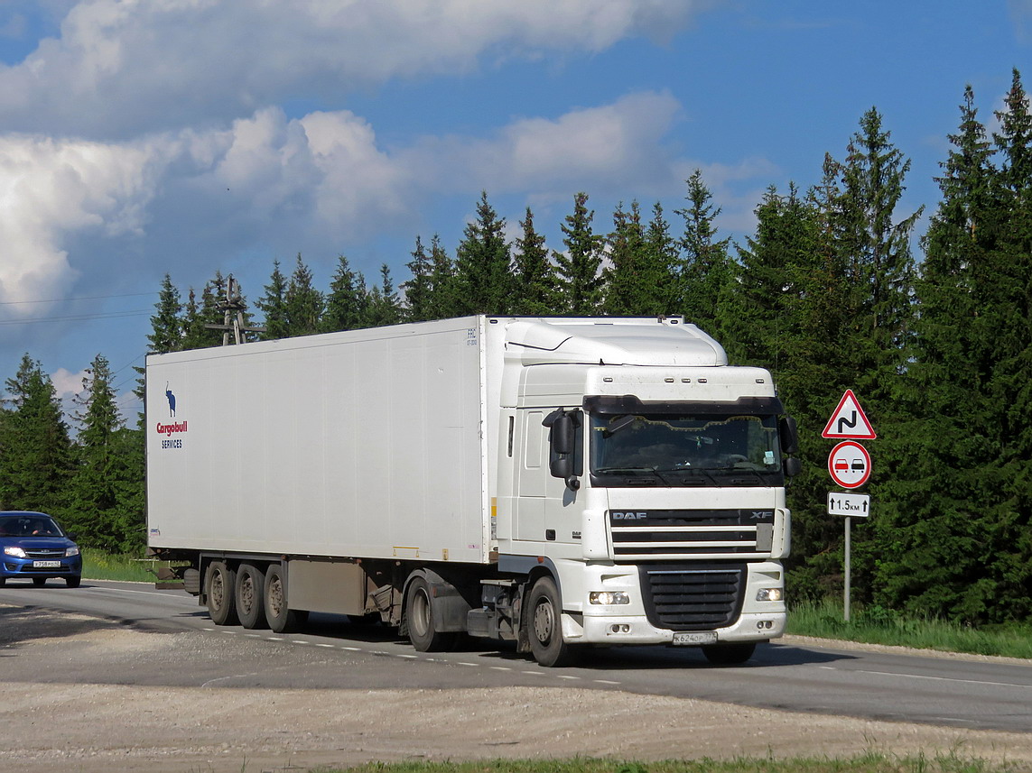 Москва, № К 624 ОР 777 — DAF XF105 FT