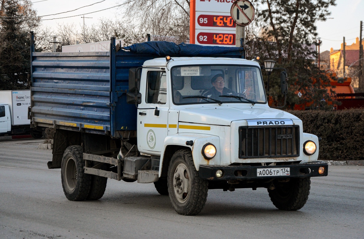 Волгоградская область, № А 006 ТР 134 — ГАЗ-3309