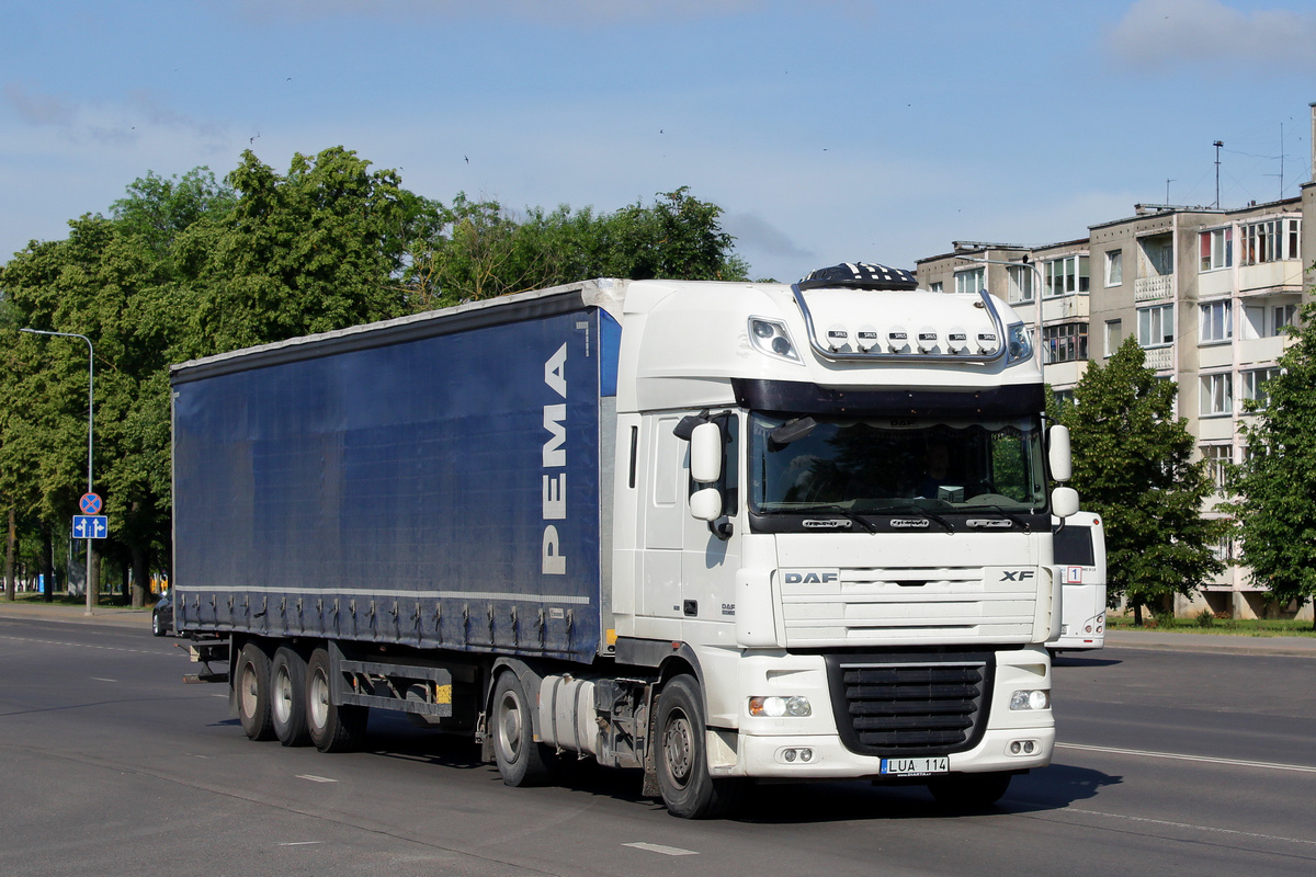 Литва, № LUA 114 — DAF XF105 FT