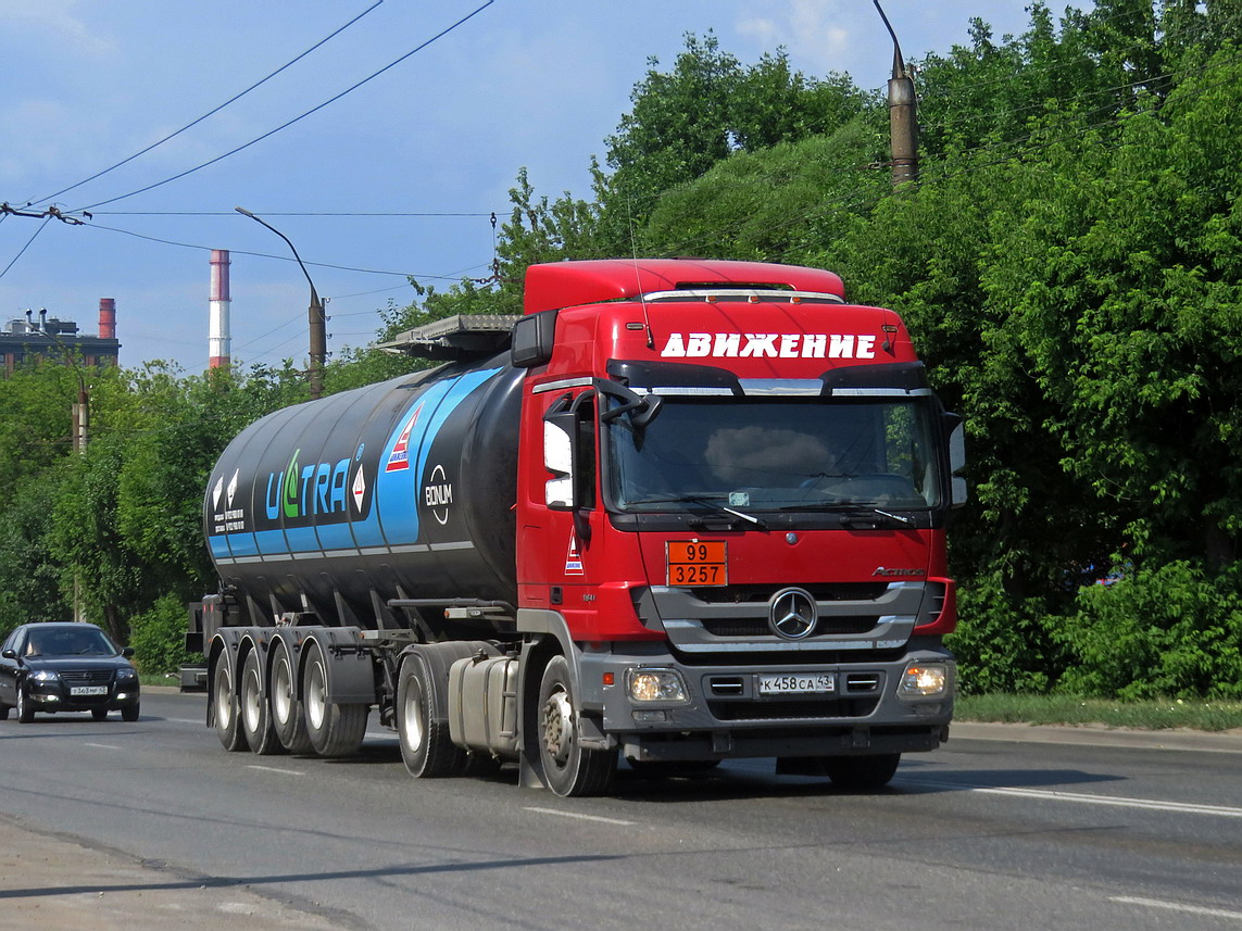 Кировская область, № К 458 СА 43 — Mercedes-Benz Actros '09 1841 [Z9M]