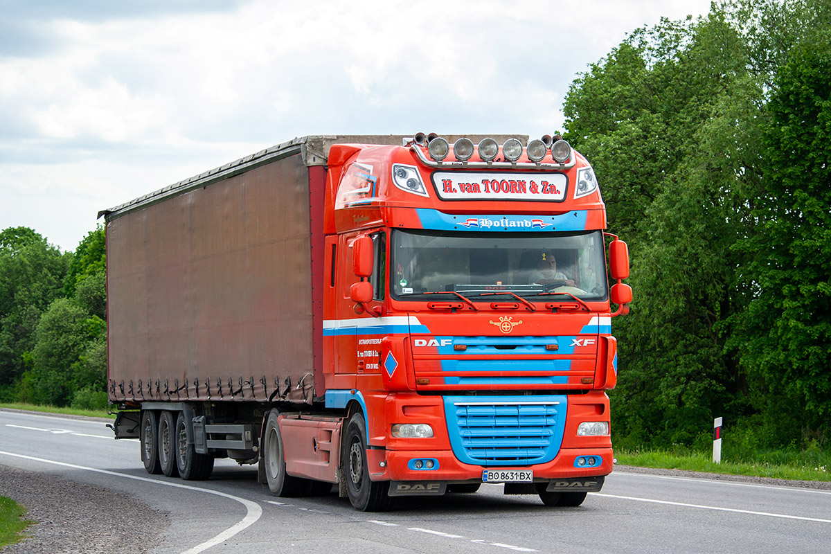 Тернопольская область, № ВО 8631 ВХ — DAF XF105 FT